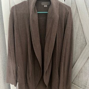 Barefoot Dreams Mauvy Pink color Open Cardigan